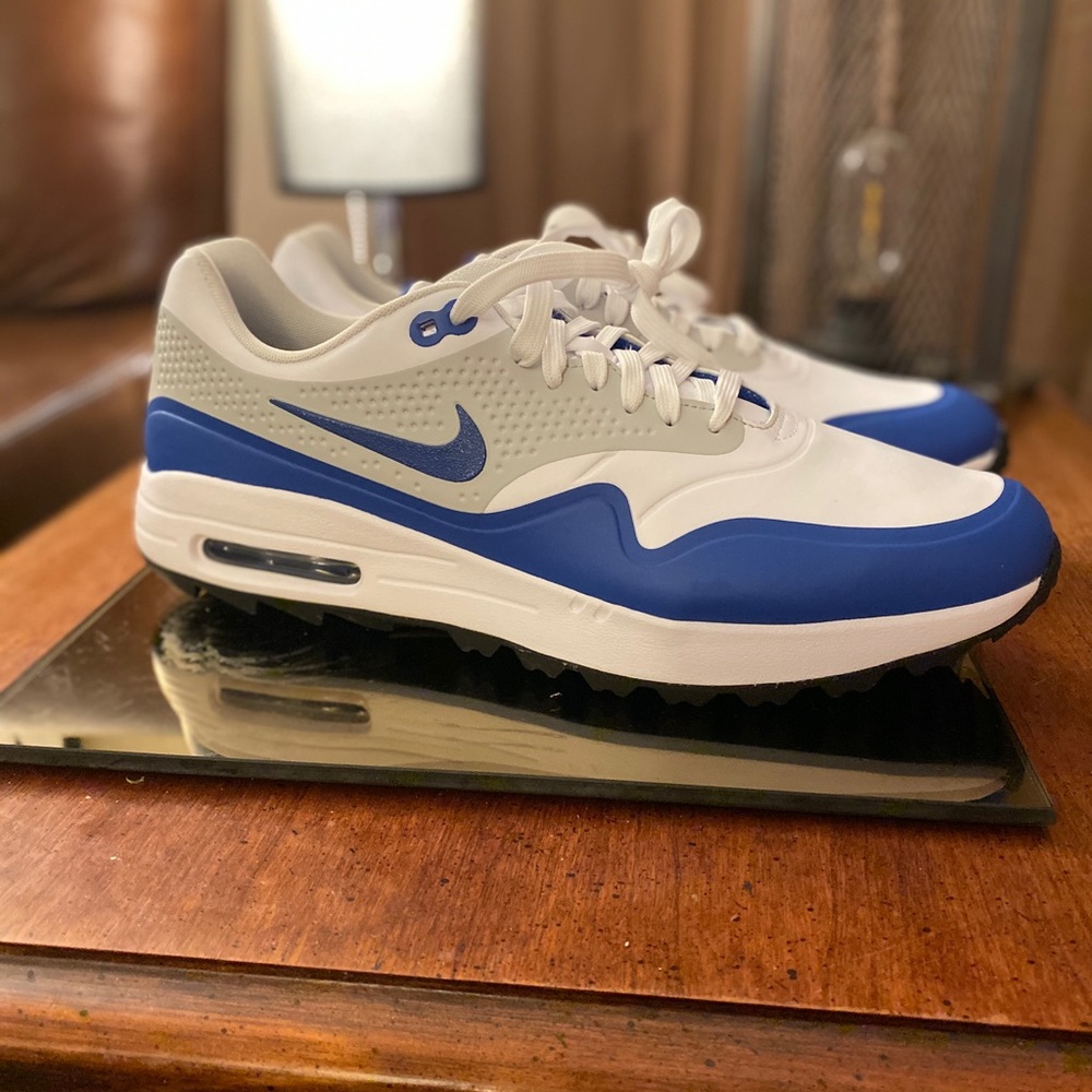 Nike Air Max 1 Golf shoes sz 13. Royal Blue NEW